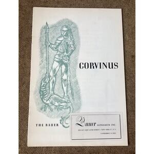 Vintage 1960s Bauer Alphabets Corvinus Font Printing Typeset Sample Booklet NYC